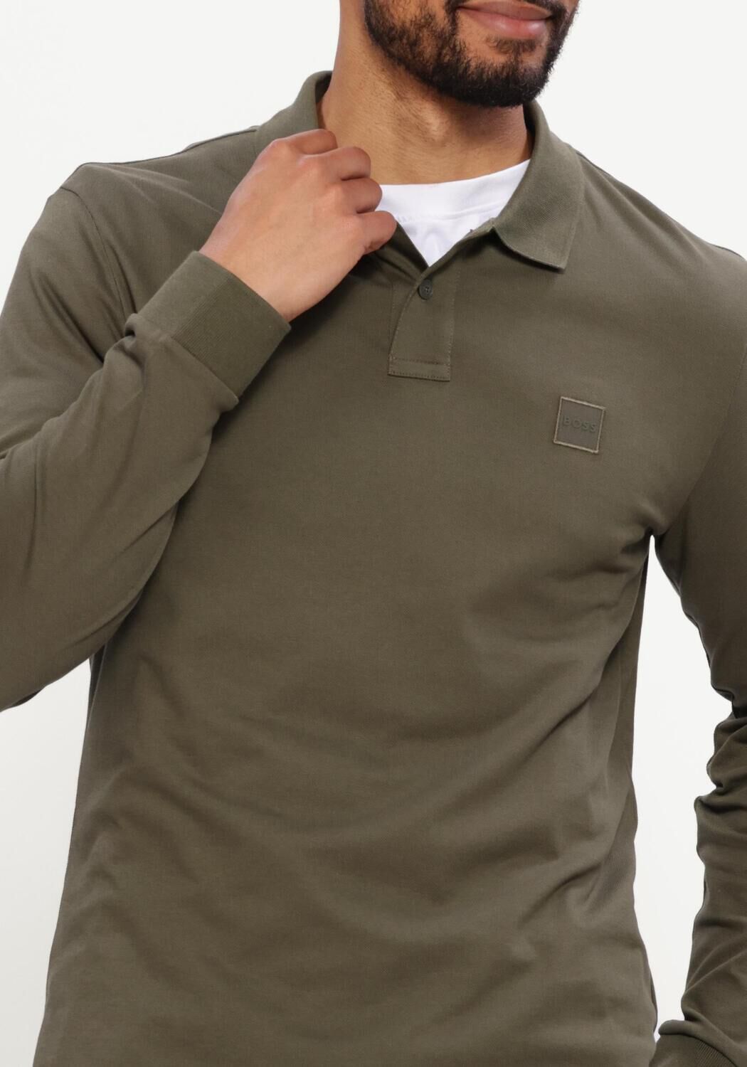 BOSS ORANGE Polo PASSERBY Kaki - large