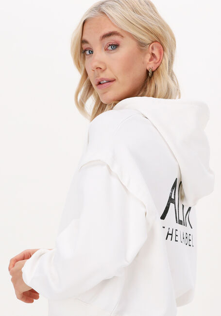 ALIX THE LABEL Pull LADIES KNITTED ALIX HOODIE Blanc - large