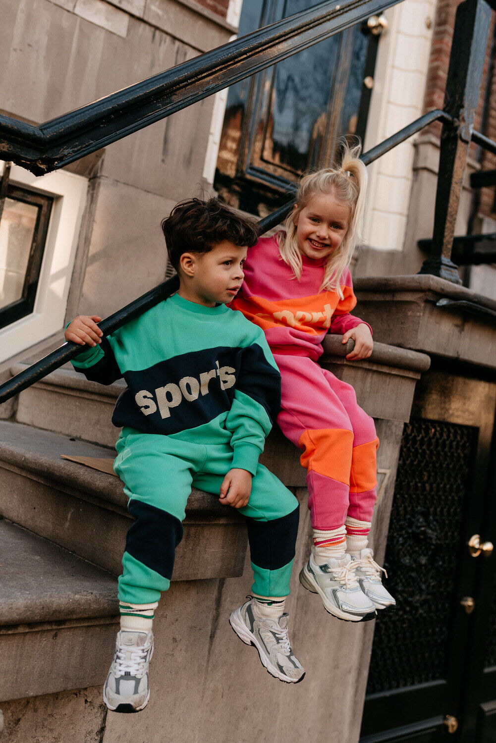 JENEST Pull SAMMY SPORTS SWEATER en multicolore - large