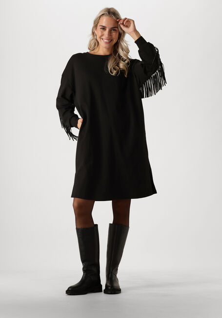 CO'COUTURE Mini robe STUDCC FRINGE SWEAT DRESS en noir - large