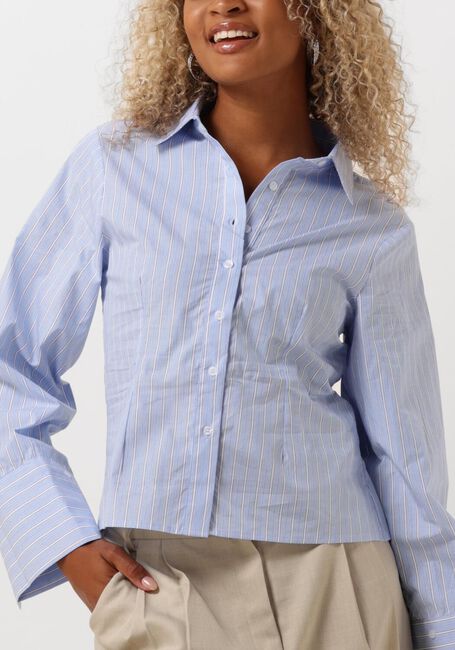 NEO NOIR ROSA STRIPE SHIRT Blouses Bleu clair - large