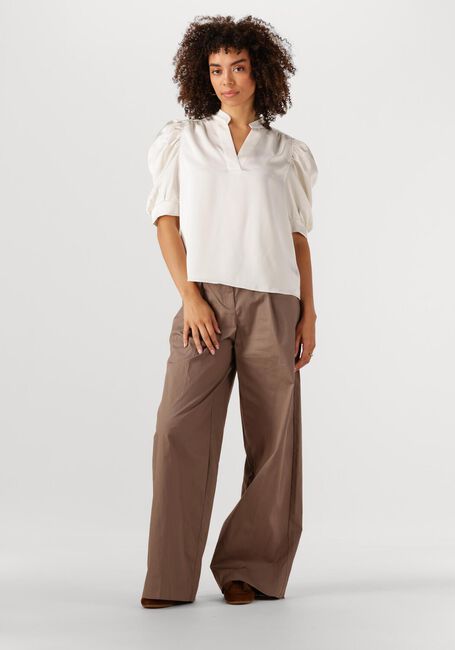 NEO NOIR Pantalon MALBA POPLIN PANTS en marron - large