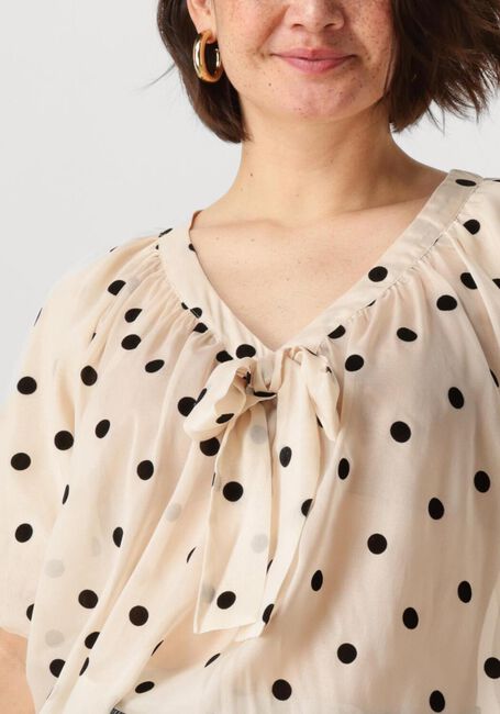 Gebroken wit LOLLYS LAUNDRY  PINELL BLOUSE SS - large