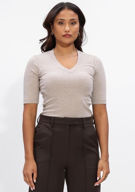 INWEAR Haut DAGNAIW MELANGE V T-SHIRT en beige - large