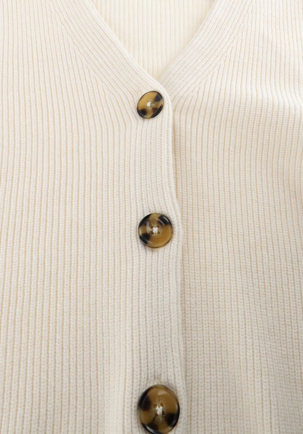 Ecru EDITED Vest GRS LOGAN CARDIGAN - large