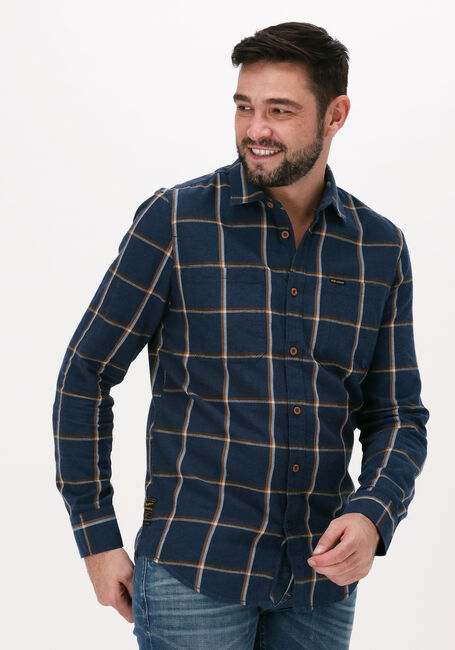PME LEGEND Chemise décontracté LONG SLEEVE SHIRT TWILL Bleu foncé - large
