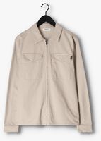 PUREWHITE Surchemise TWILL OVERSHIRT WITH ZIPPER AND POCKETS ON CHEST Sable