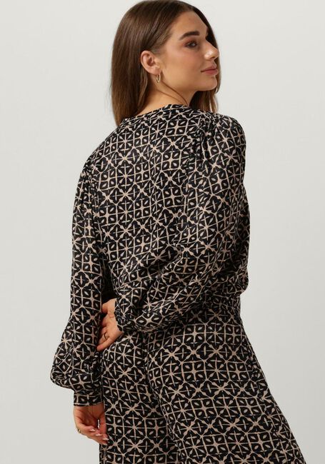Zwarte BY-BAR  RIKKI LS FLASH BLOUSE - large