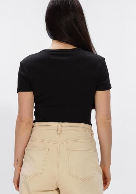 TOMMY JEANS Haut TJW SLIM ESSENTIAL RIB SS en noir - large