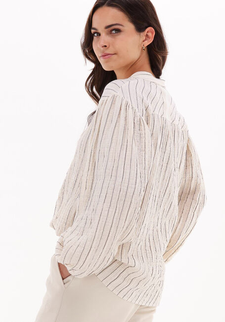 Ecru 10DAYS  OVERSIZED SHIRT LUREX - large