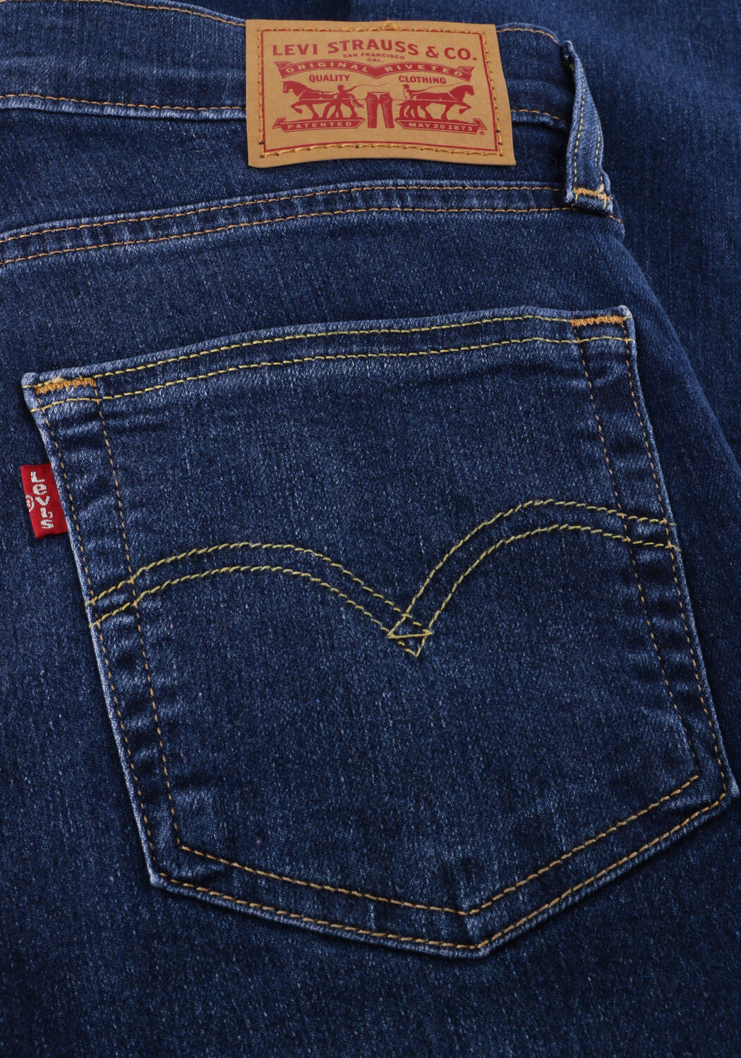 Donkerblauwe LEVI'S Straight leg jeans 724 HIGH RISE STRAIGHT CHELSEA CARBON GLOW - large