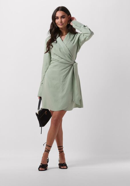 COLOURFUL REBEL Mini robe DORIN UNI WRAP MINI DRESS Menthe - large