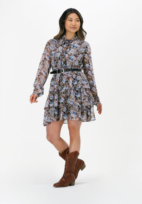 COLOURFUL REBEL Mini robe KIMI PAISLEY FLORAL MIXED MINI BELTED RUFFLE DRESS en multicolore - large