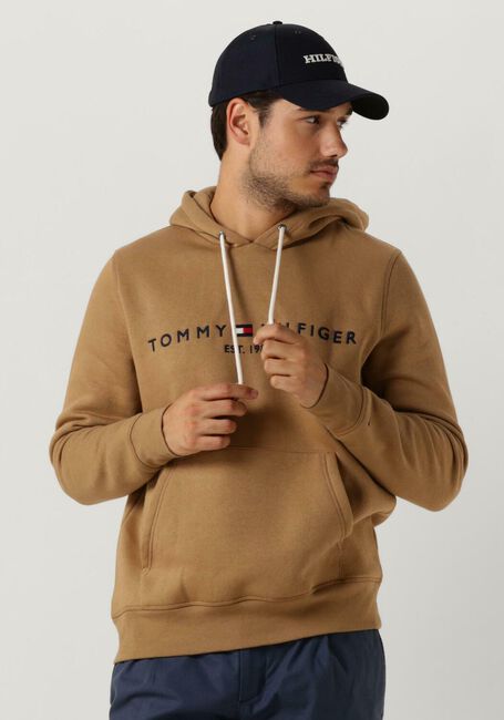 TOMMY HILFIGER Chandail TOMMY LOGO HOODY en camel - large