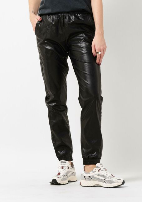 ALIX THE LABEL Pantalon LADIES WOVEN SHINY TRAINING PANTS en noir - large
