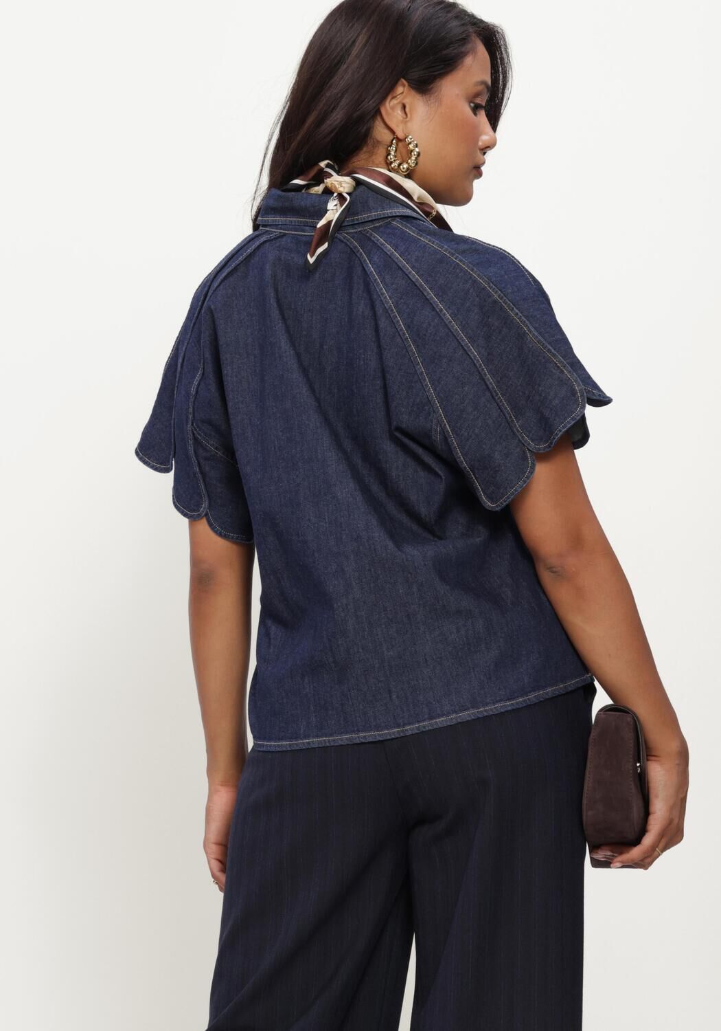 CAROLINE BISS 4615 Blouses Bleu fonc&eacute; - large