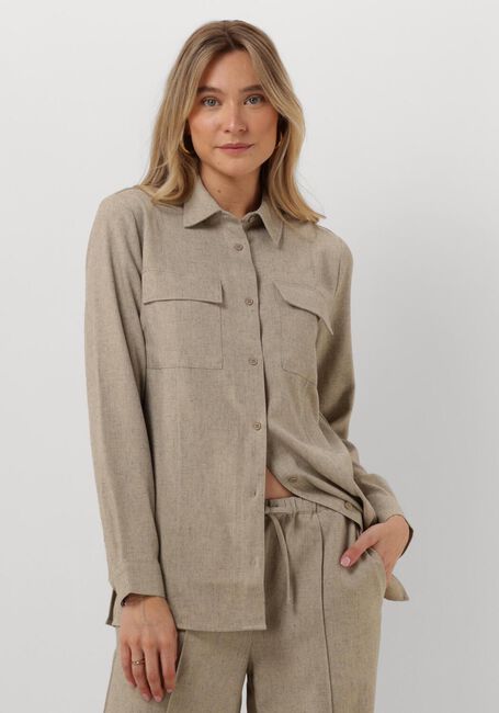 MODSTRÖM KALEMMD SHIRT Blouses en beige - large