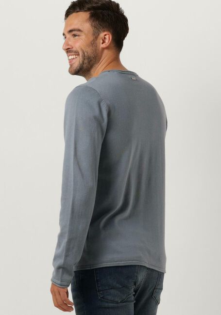 PUREWHITE Pull GARMENT DYE KNIT WITH ROUND NECK en bleu - large