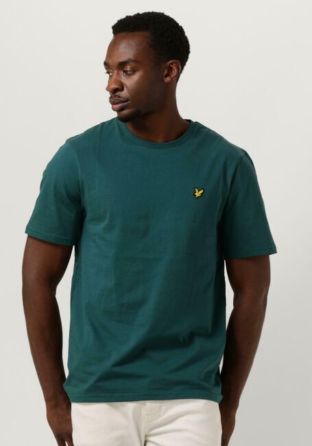 Donkergroene LYLE & SCOTT T-shirt PLAIN T-SHIRT - large