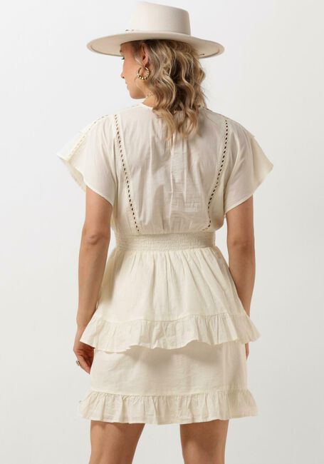 SCOTCH & SODA Mini robe MINI DRESS WITH BRODERIE ANGLAISE Blanc - large