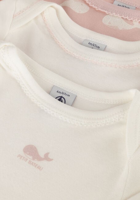 PETIT BATEAU Grenouillères 3 BODIES US ML en blanc - large