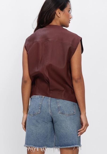 STUDIO AR Gilet DANIELA SHEEP VEG NAPPA Bordeaux - large