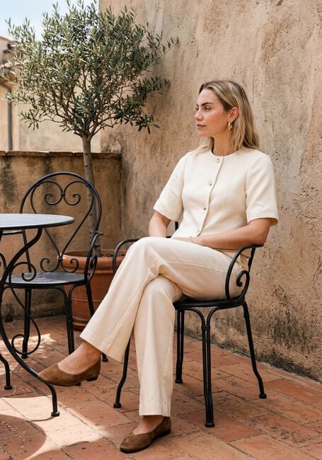 Beige MODSTR&Ouml;M Broeken/jumpsuits VESMD PANTS - large