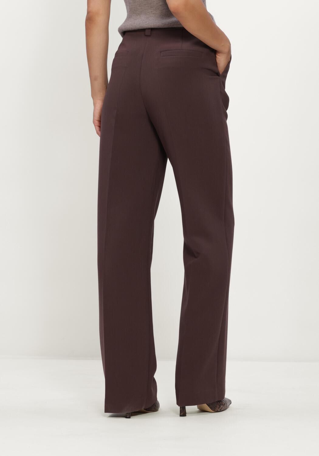 MODSTR&Ouml;M Pantalon large GALE PANTS en marron - large