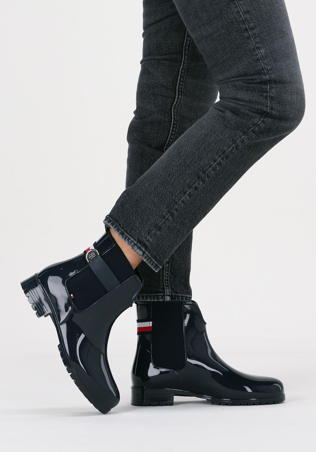 Blauwe TOMMY HILFIGER Regenlaarzen TH HARDWARE RAINBOOT | Omoda