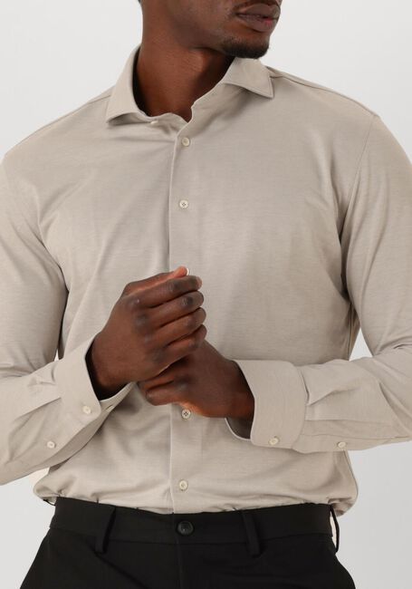 PROFUOMO Chemise classique SHIRT X-CUTAWAY JAPANESE KNITTED en beige - large