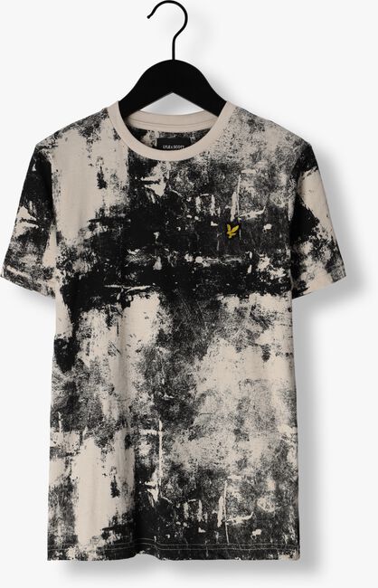 Zwarte LYLE & SCOTT T-shirt EROSION PRINT T-SHIRT - large