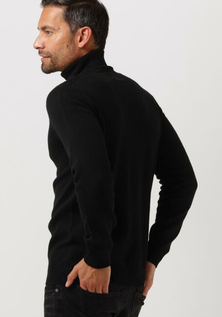 Zwarte ANERKJENDT Coltrui AKNICO SOLID ROLL NECK LAMBSWOOL - large