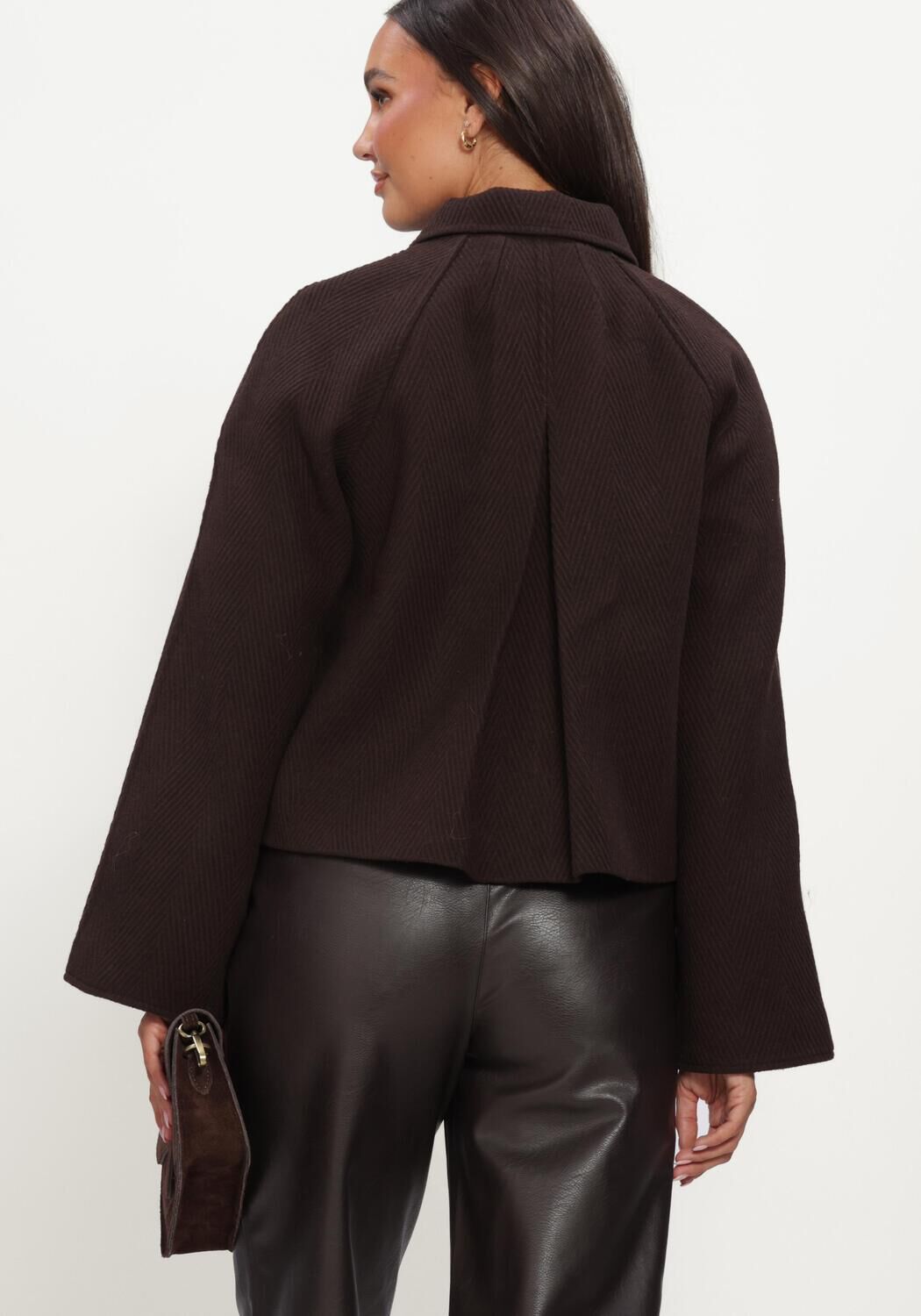 Y.A.S. Jack YASHERLA LS SHORT JACKET en marron - large
