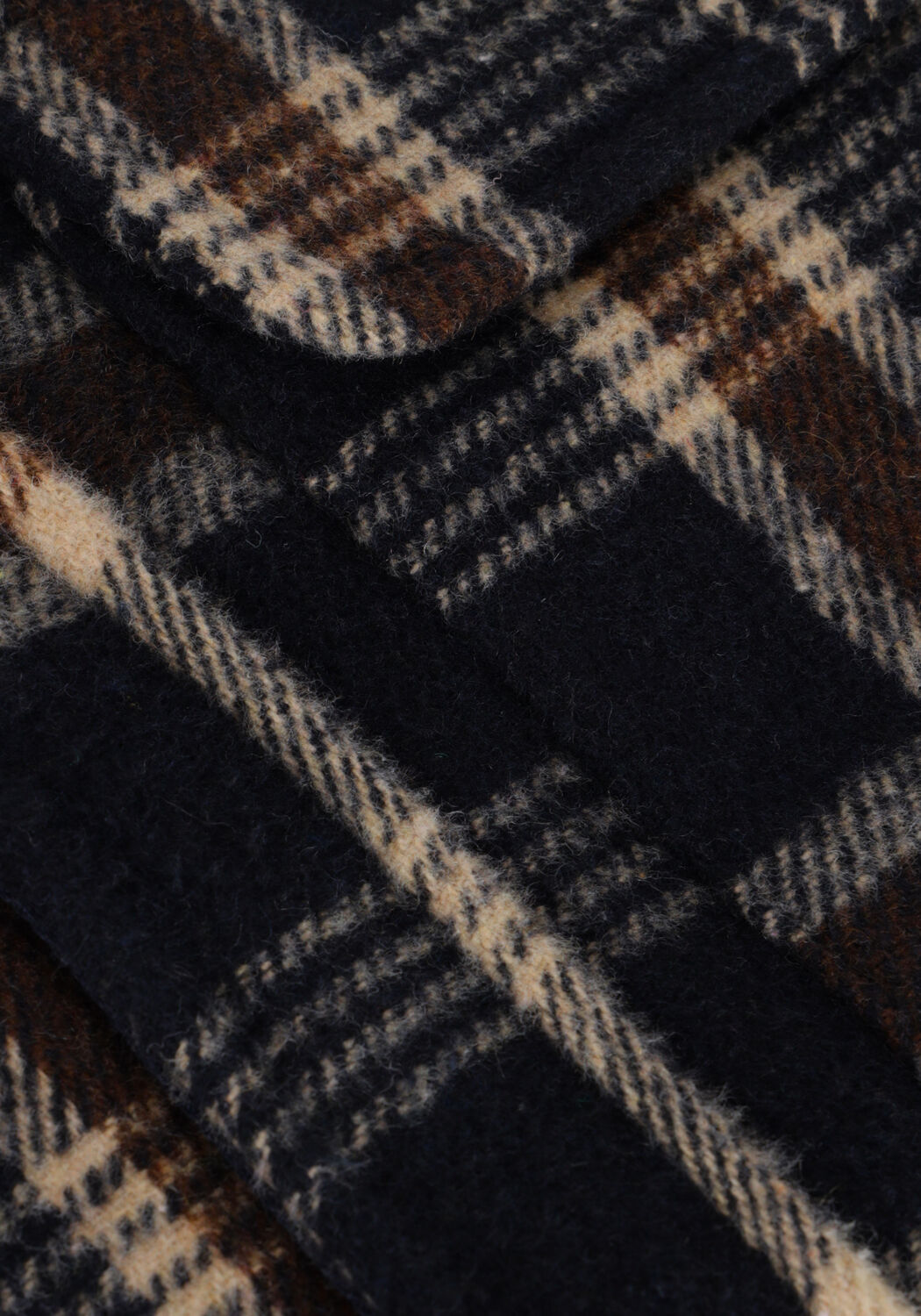 Zwarte ANERKJENDT Overshirt AKLION BOILED WOOL OVERSHIRT - large