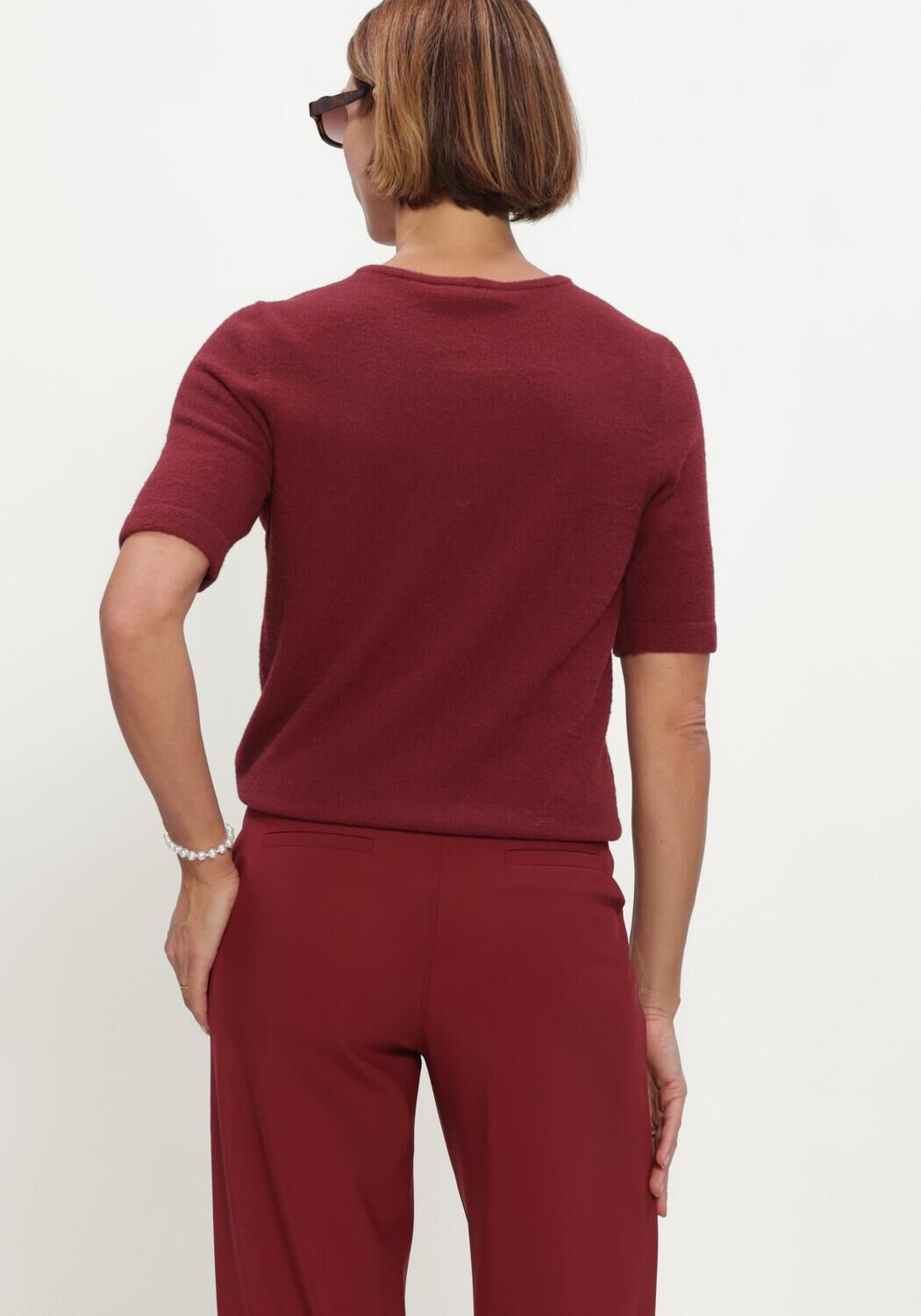 STUDIO ANNELOES Pull Felica pullover Bordeaux - large