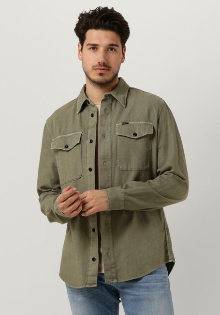 G-STAR RAW Chemise décontracté MARINE SLIM SHIRT L\S en vert - large