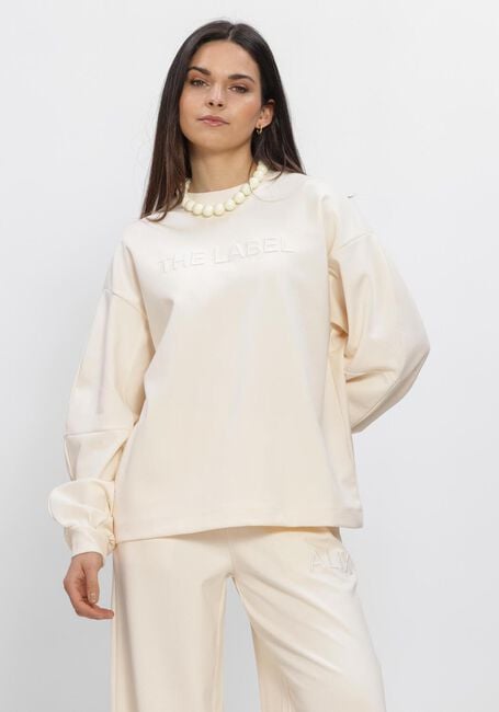 ALIX THE LABEL Chandail LADIES KNITTED BALLOON SLEEVE SWEATER Cr&egrave;me - large