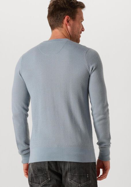 Lichtblauwe BUTCHER OF BLUE Trui STRUCTURE CREW - large