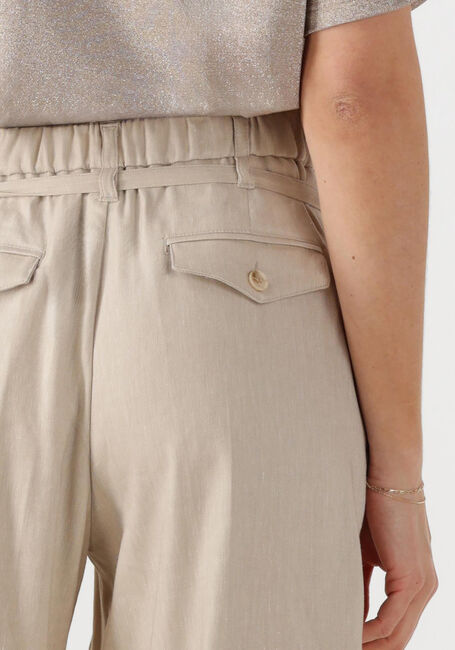 SUMMUM Pantalon TROUSERS WIDE LINEN BLEND TWILL en beige - large