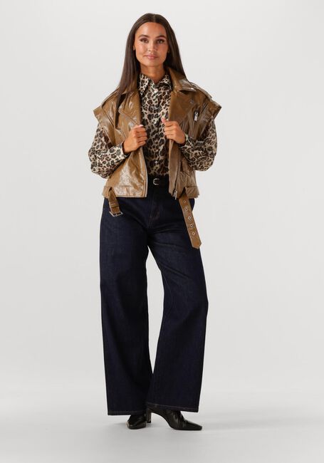 WITHBLACK Pantalon large WBLMILA HW WIDE DENIM PANT Bleu foncé - large