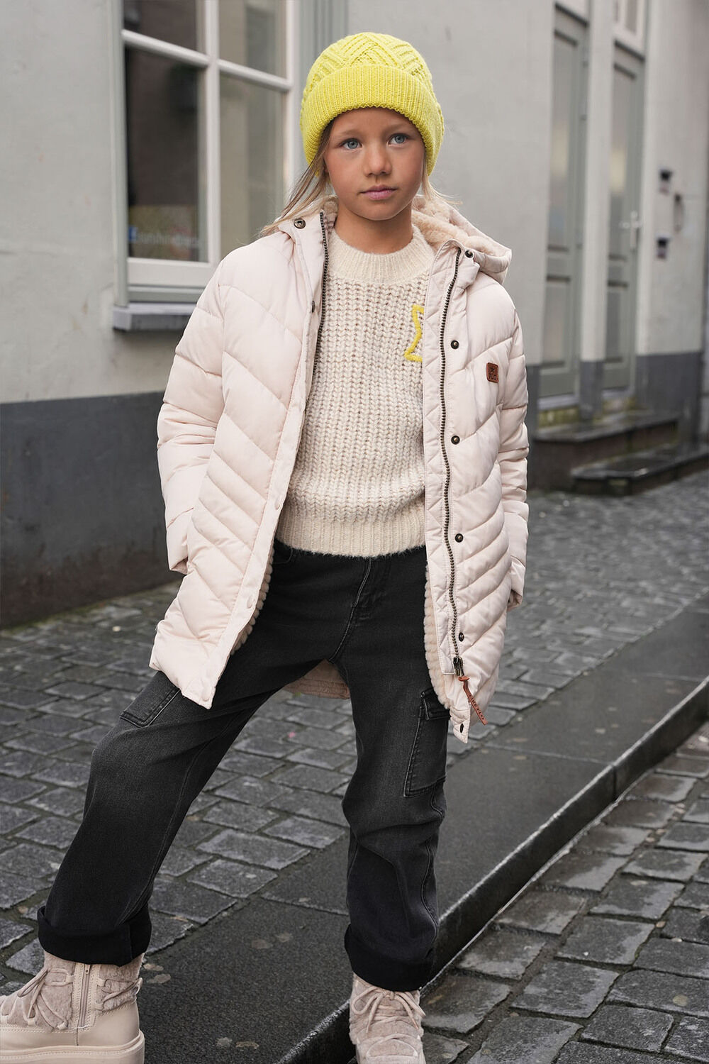 LIKE FLO Veste matelass&eacute; ALINA FLO GIRLS QUILTED JACKET LONG Trousse - large