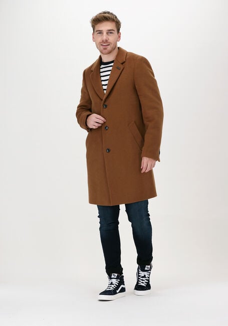 SCOTCH & SODA Manteau 163276 - SINGLE BREASTED WOOL- en camel - large