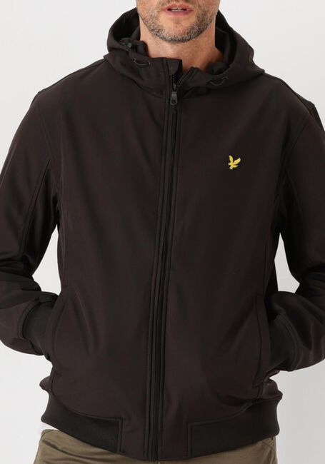 Zwarte LYLE & SCOTT Jack MESH BACK SOFTSHELL JACKET - large
