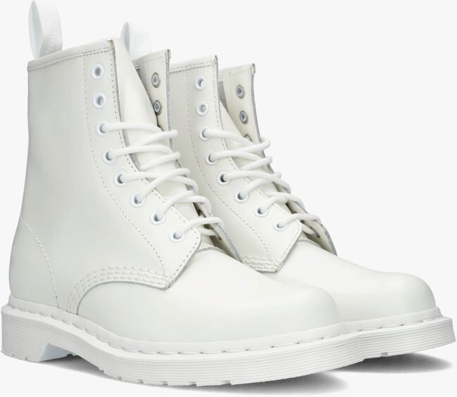 Witte DR MARTENS Veterboots 1460 MONO - large