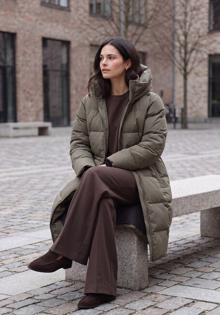MSCH COPENHAGEN Veste matelass&eacute; MSCHZALA PAVINARIA JACKET Kaki - large