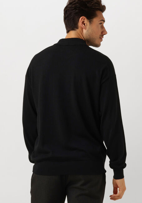 SCOTCH & SODA Pull DROPPED SHOULDER MOCK NECK PULLOVER en noir - large
