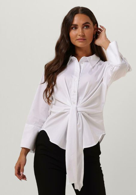 CO'COUTURE Blouse HANNAH KNOT SHIRT en blanc - large