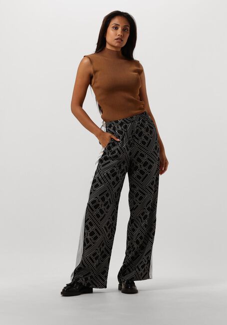 Zwarte BRUUNS BAZAAR Wijde broek FLORET RINA PANTS - large