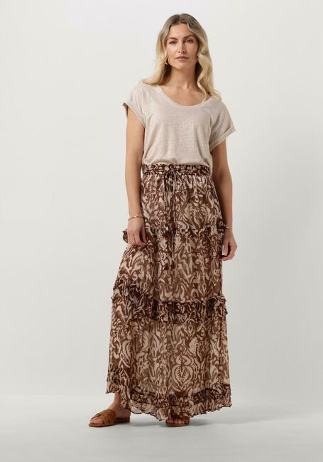 MOLIIN Jupe maxi ESTHER en marron - large