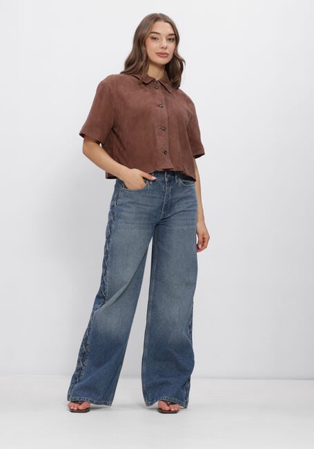 Bruine STUDIO AR Jassen EVELINE GOAT SUEDE - large